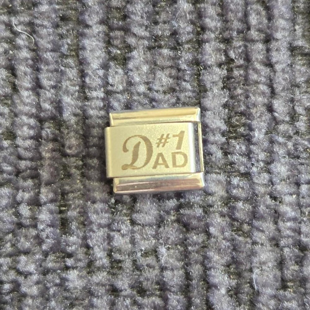 #1 Dad Italian Charm